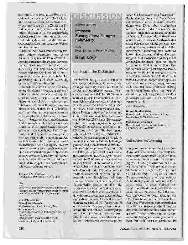 Vorschauseite 3: Ärztliche Gutachten unverzichtbarSozialmedizin auch künftig Basis für den ärztlichen Gutachter in der Sozialversicherung