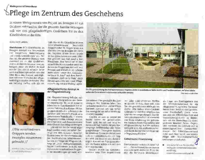 Vorschauseite 1: Pflege im Zentrum des Geschehens