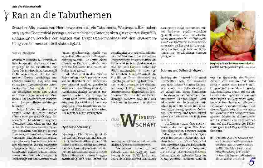 Vorschauseite 1: Ran an die Tabuthemen