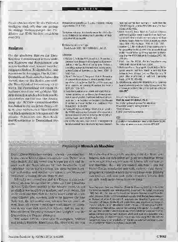 Vorschauseite 5: Risikoabschätzung tödlicher Herz-Kreislauf ErkrankungenDie neuen SCORE-Deutschiand-Tabellen für die Primärprävention