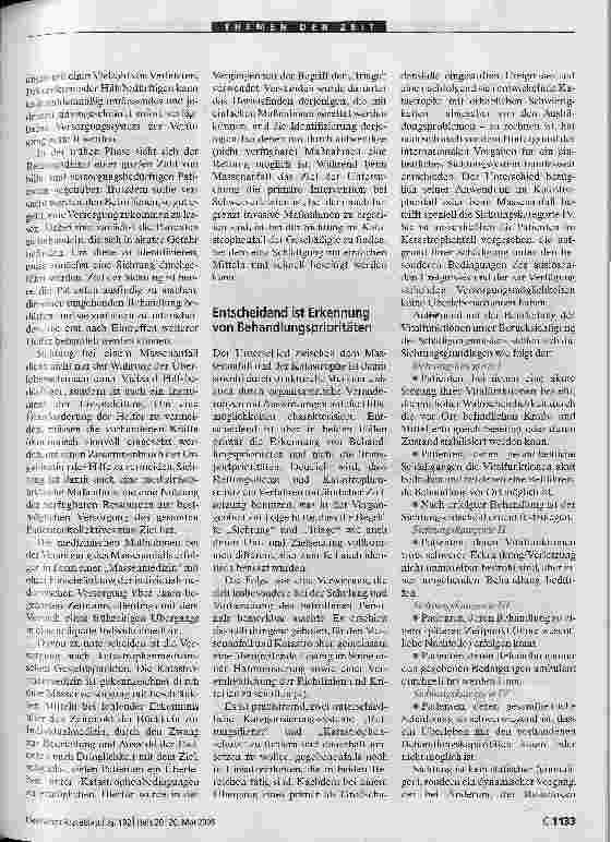 Vorschauseite 2: Sichtung als ärztliche Aufgabe (Massen-)Notfallmedizin