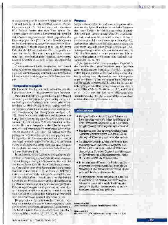 Vorschauseite 6: Diagnostik, Therapie und Prognose der Lyme-Karditis