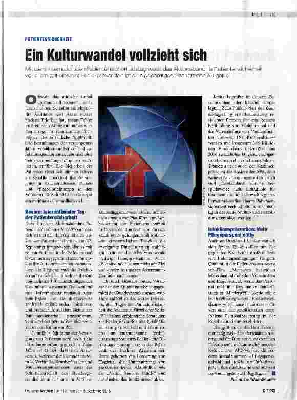 Vorschauseite 1: Ein Kulturwandel vollzieht sich