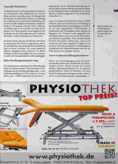 Vorschauseite 3: Die Versorgung auch in Zukunft sichern. Drei Gründe für die Vollakademisierung in der Physiotherapie.