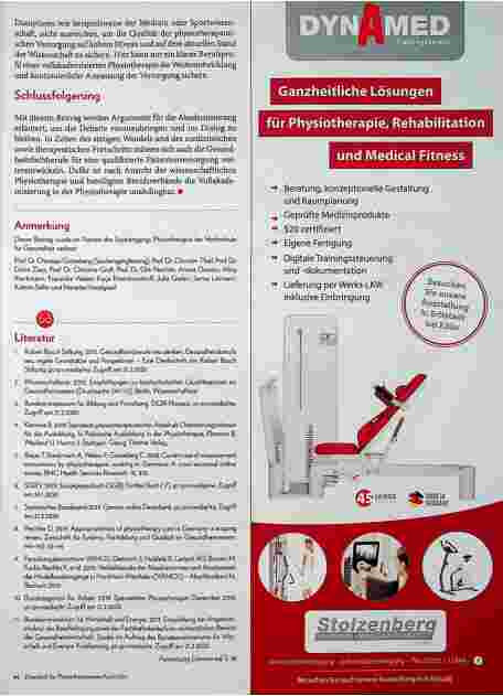 Vorschauseite 5: Die Versorgung auch in Zukunft sichern. Drei Gründe für die Vollakademisierung in der Physiotherapie.
