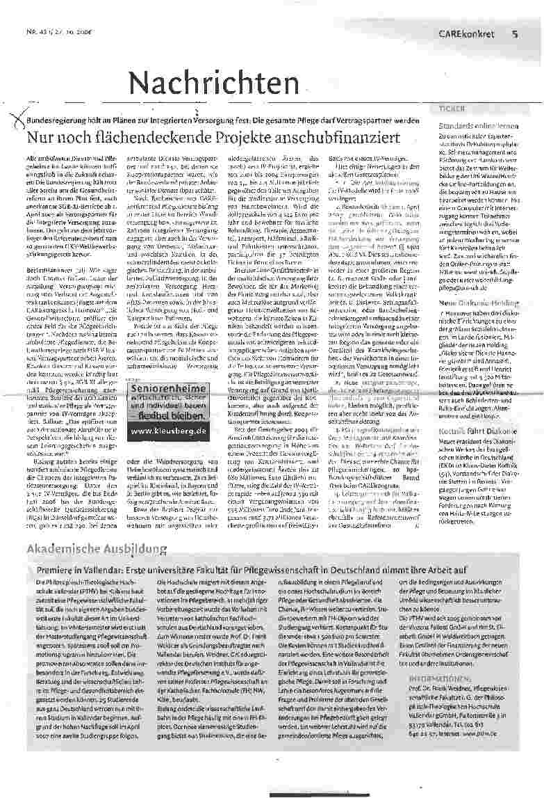 Vorschauseite 1: Nur noch flächendeckende Projekte anschubfinanziert