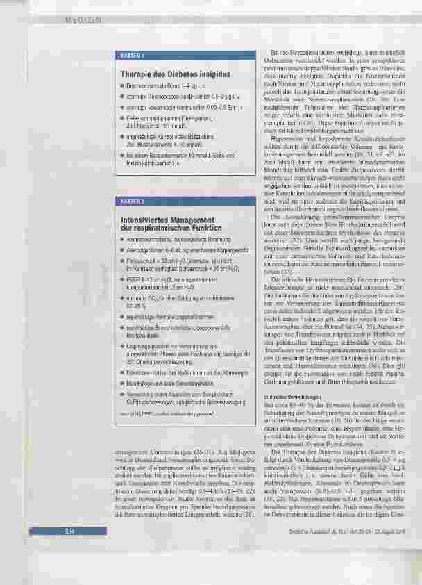 Vorschauseite 3: Organprotektive Intensivtherapie beim Organspender