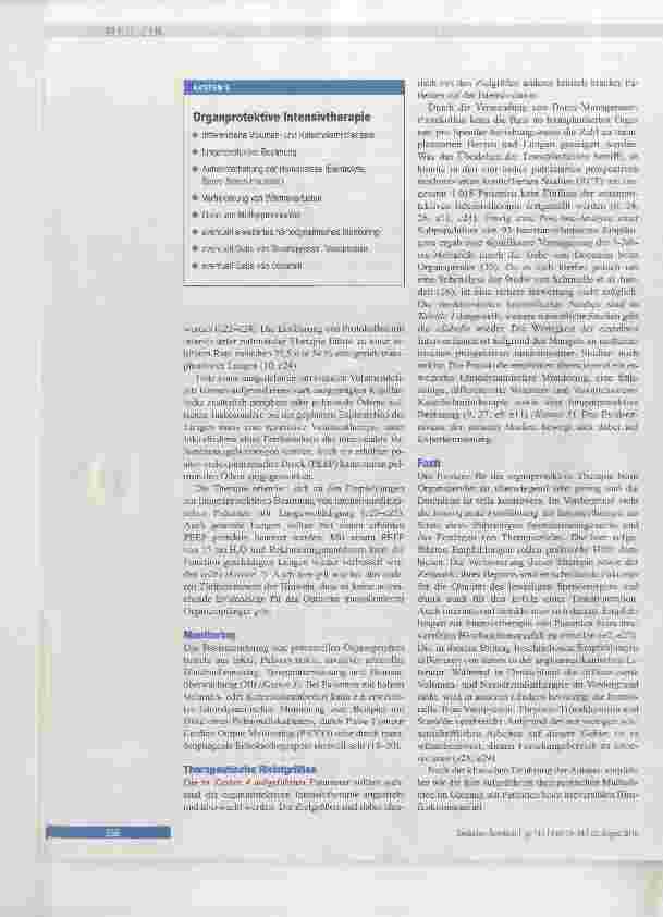 Vorschauseite 5: Organprotektive Intensivtherapie beim Organspender