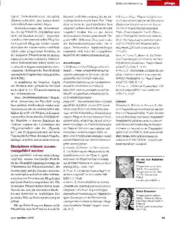 Vorschauseite 4: Pflege mehr professionalität und weniger Regeln