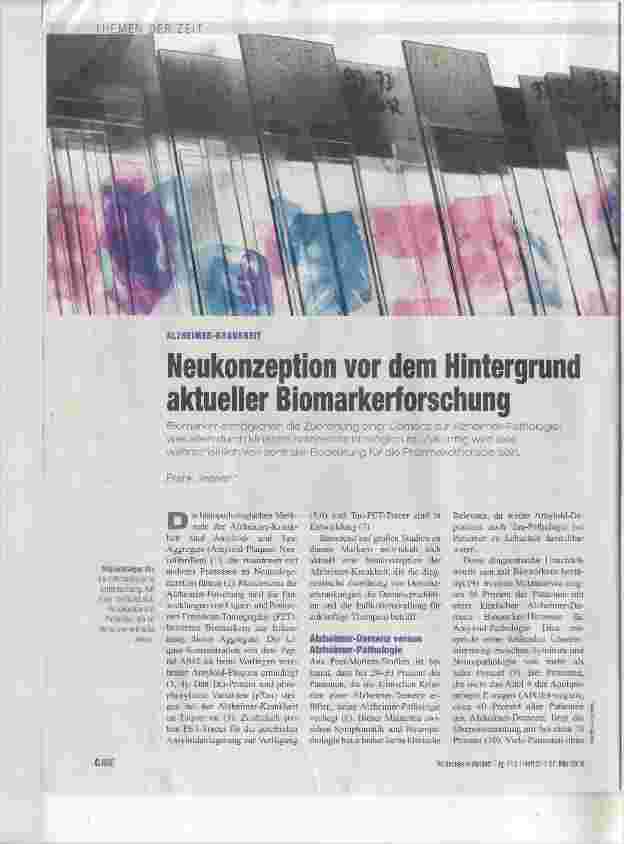 Vorschauseite 1: Neukonzeption vor dem Hintergrund aktueller Biomarkerforschung