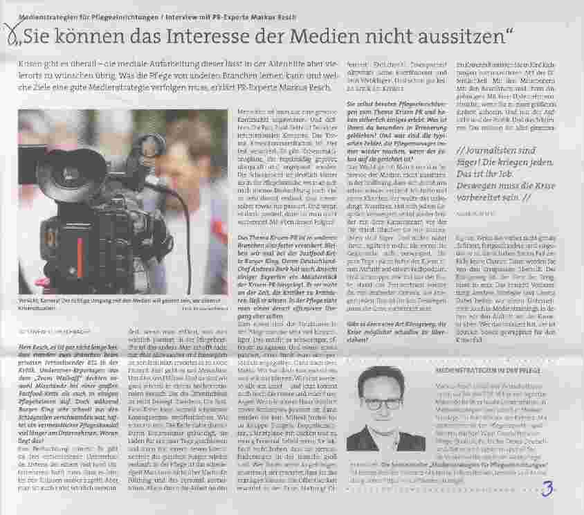 Vorschauseite 1: Sie können das Interesse der Medien nicht aussitzen