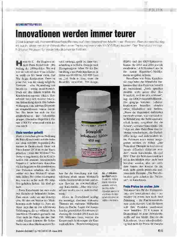 Vorschauseite 1: Innovationen werden immer teurer