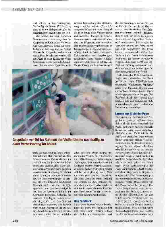 Vorschauseite 3: Peer Review in der Intensivmedizin