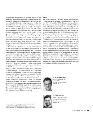 Vorschauseite 4: DATA Governance in Healthdata @ EU: Ein fliessender Datenzyklus?