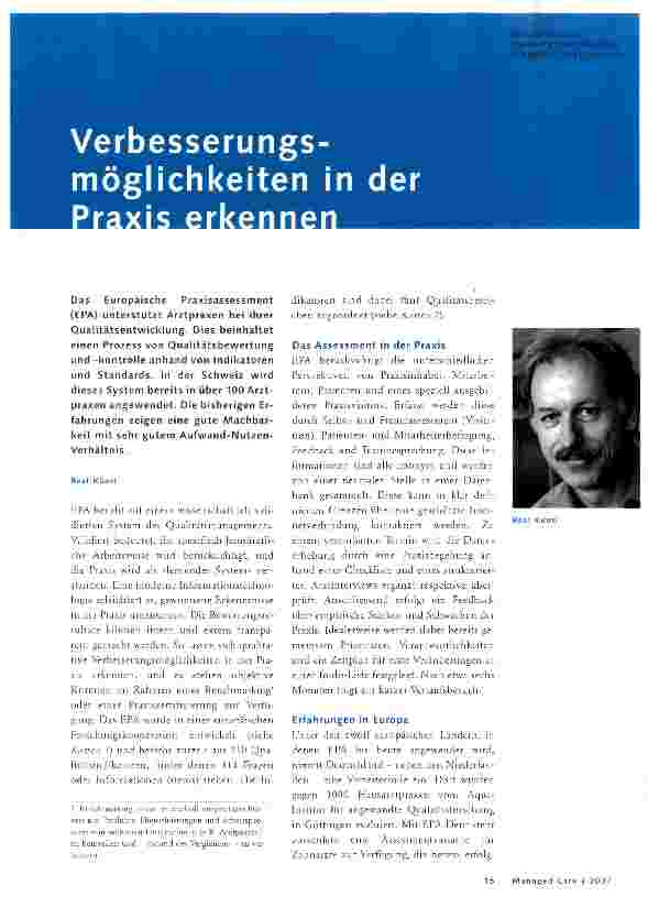Vorschauseite 1: Verbesserungsmöglichkeiten in der Praxis erkennen