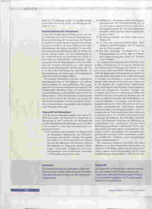 Vorschauseite 4: Diagnostik und Therapie der Hämoptysen