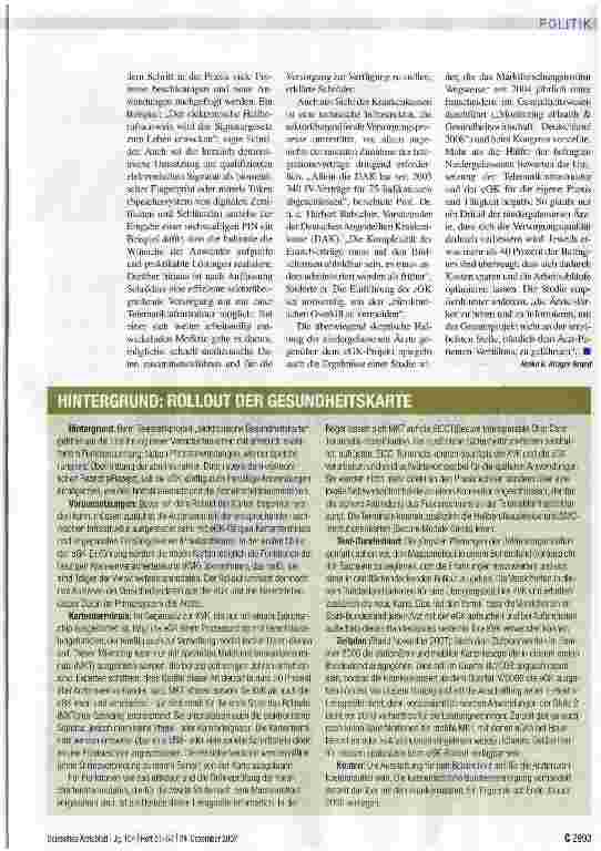 Vorschauseite 2: Sanfter Ausbau statt „Big Bang