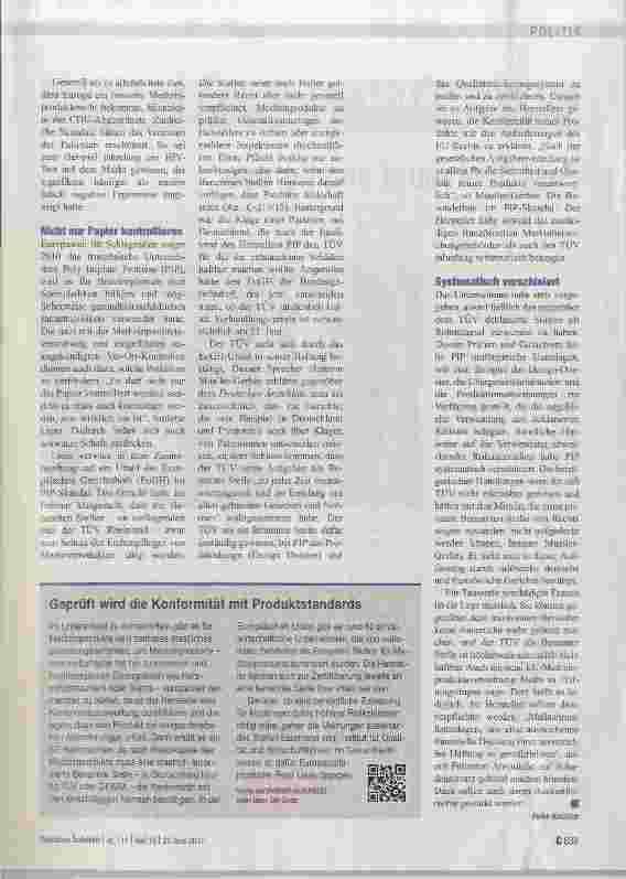 Vorschauseite 2: Medizinprodukte werden sicherer