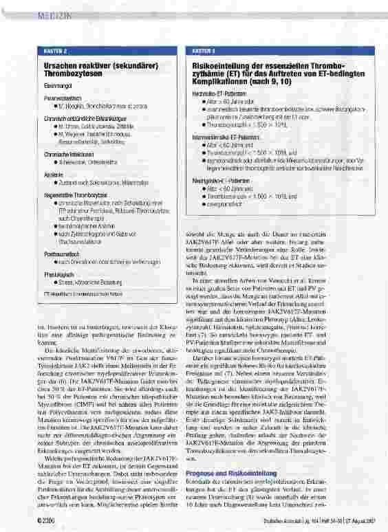 Vorschauseite 3: Essenzielle Thrombozythämie