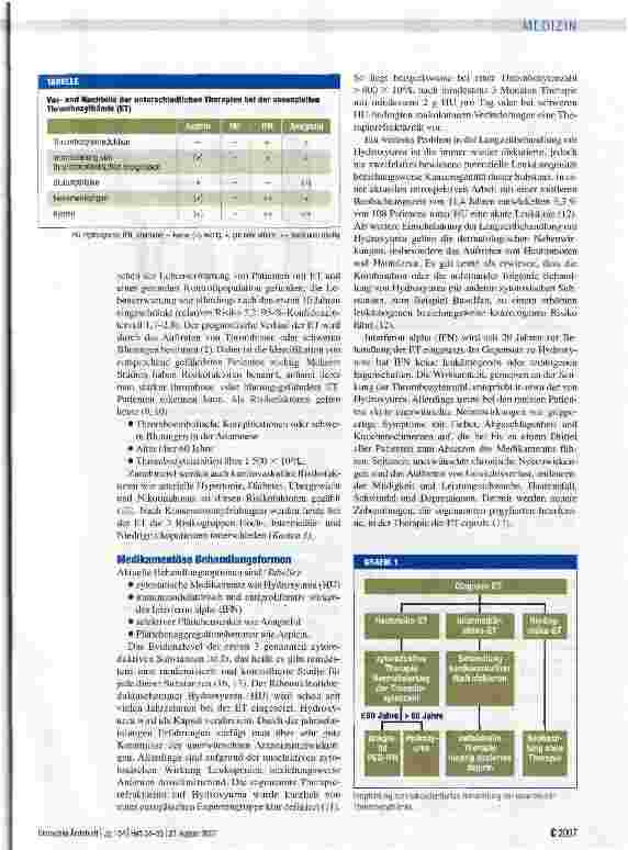 Vorschauseite 4: Essenzielle Thrombozythämie
