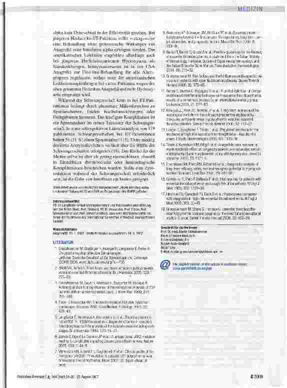 Vorschauseite 6: Essenzielle Thrombozythämie