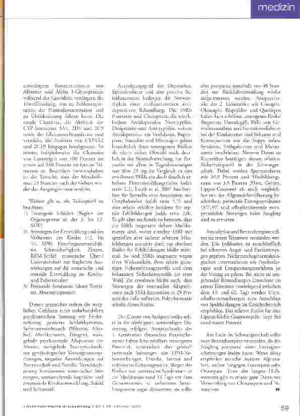 Vorschauseite 2: Psychopharmaka in der Schwangerschaft