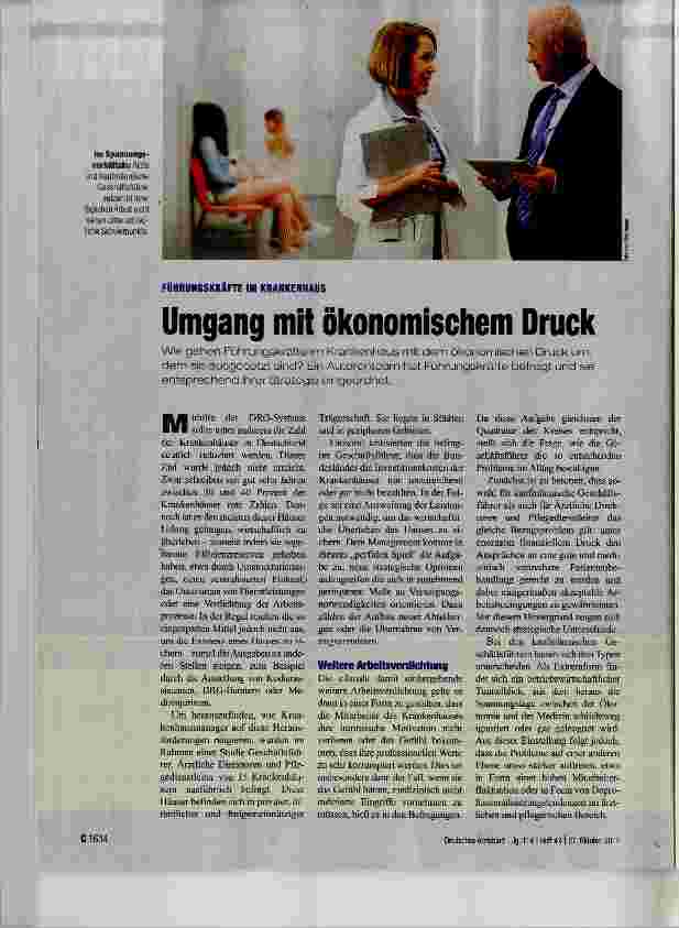 Vorschauseite 1: Umgang mit ökonomischem Druck