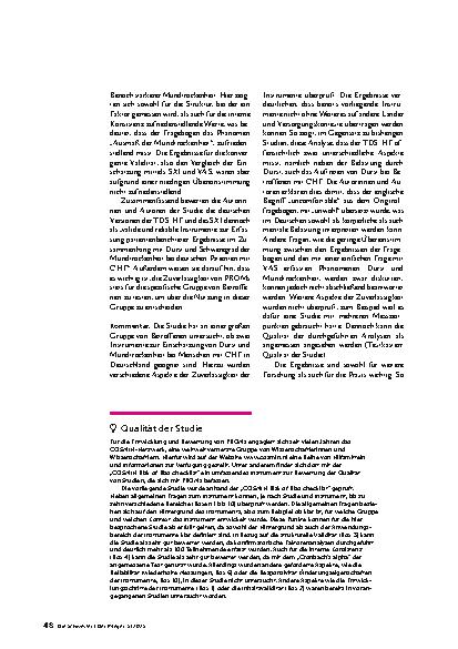 Vorschauseite 3: Durst und Mundtrockenheit zuverlässig einschätzen