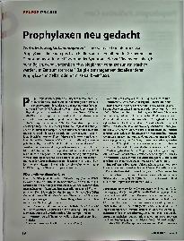 Vorschauseite 1: Prophylaxen neu gedacht