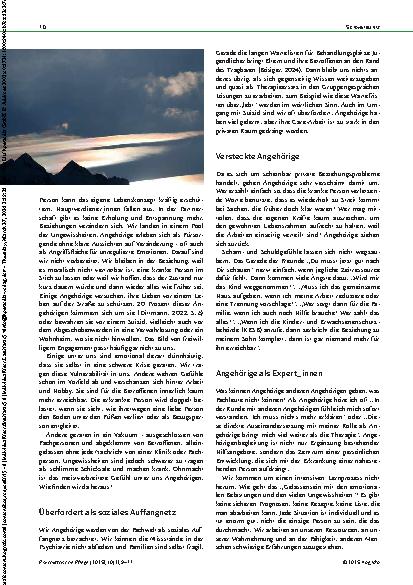 Vorschauseite 2: Angehörige als Expert_innen aus Erfahrung Angehörigenarbeit zwischen Ohnmacht und Expert_innentum