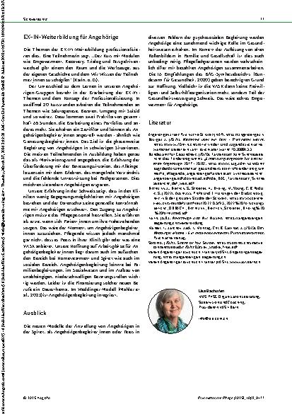 Vorschauseite 3: Angehörige als Expert_innen aus Erfahrung Angehörigenarbeit zwischen Ohnmacht und Expert_innentum