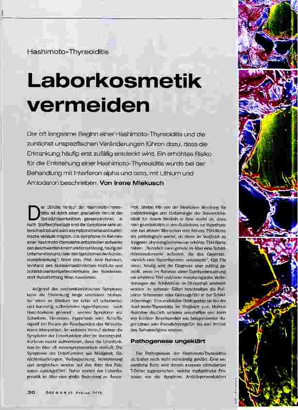 Vorschauseite 1: Laborkosmetik vermeiden