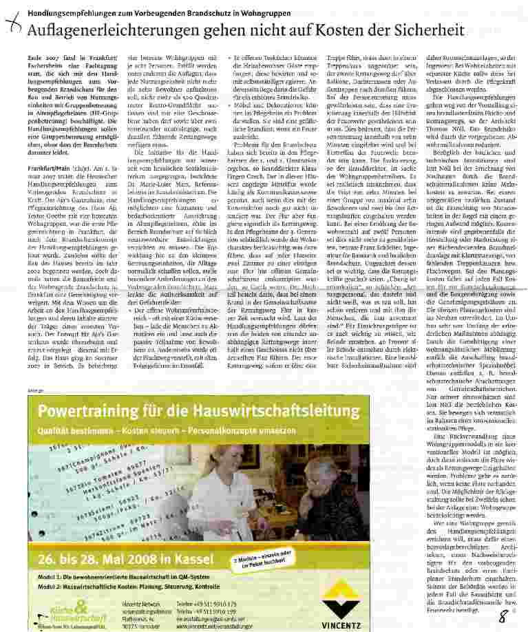 Vorschauseite 1: Auflagenerleichterungen gehen nicht auf Kosten der Sicherheit