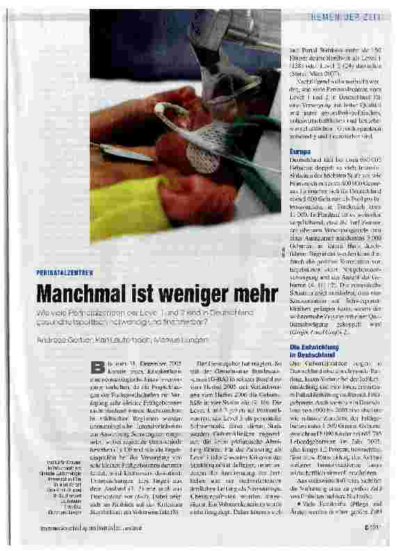 Vorschauseite 1: Manchmal ist weniger mehr