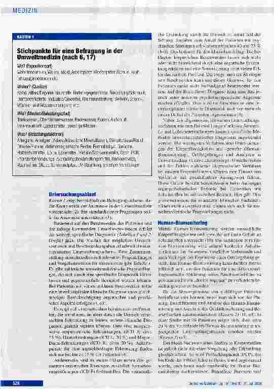 Vorschauseite 2: Klinische Umweltmedizin