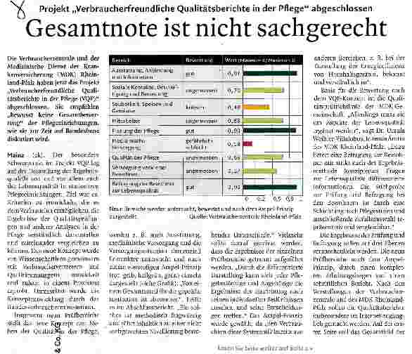 Vorschauseite 1: Gesamtnote ist nicht sachgerecht
