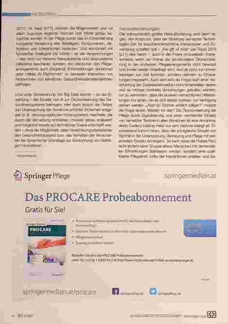 Vorschauseite 2: Digitalisierung in der Pflege