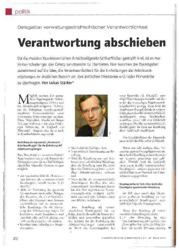Vorschauseite 1: Verantwortung abschieben
