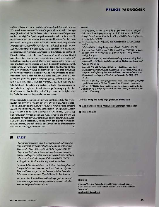 Vorschauseite 4: Besser anleiten: Pflegearbeit organisieren