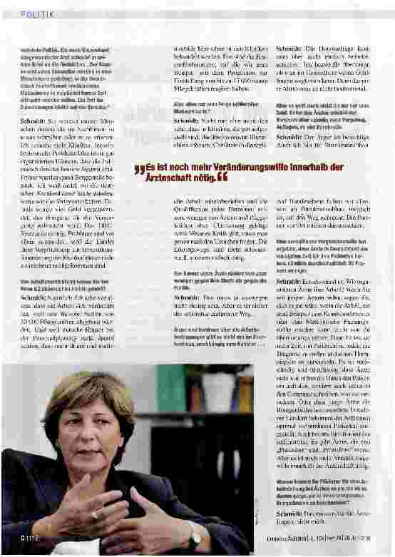 Vorschauseite 2: „Ärger über die Gesundheitspolitik? Dafür gibt es keinen Grund!