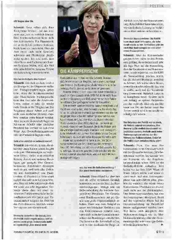 Vorschauseite 3: „Ärger über die Gesundheitspolitik? Dafür gibt es keinen Grund!