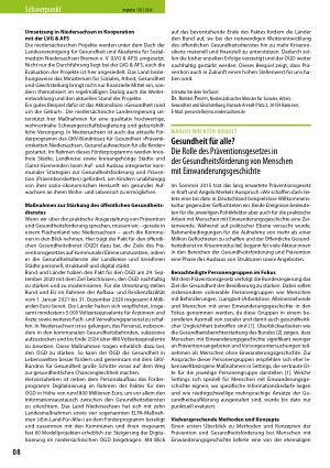 Vorschauseite 2: Prävention in Niedersachsen Landespolitische Ansätze und aktuelle Entwicklungen