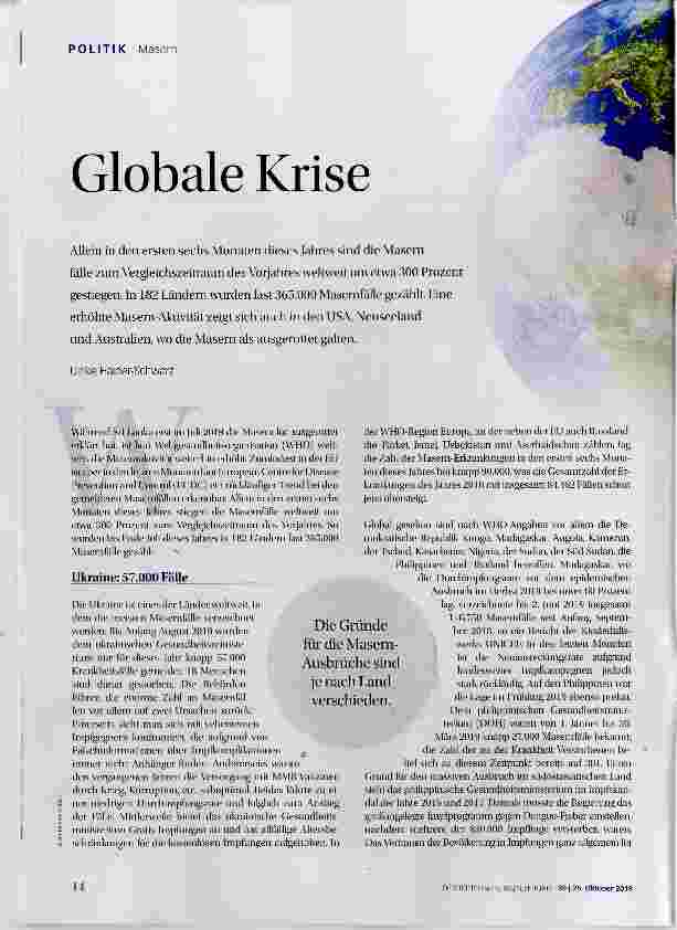Vorschauseite 1: Globale Krise