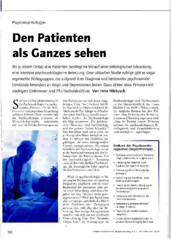 Vorschauseite 1: Den Patienten als Ganzes sehen
