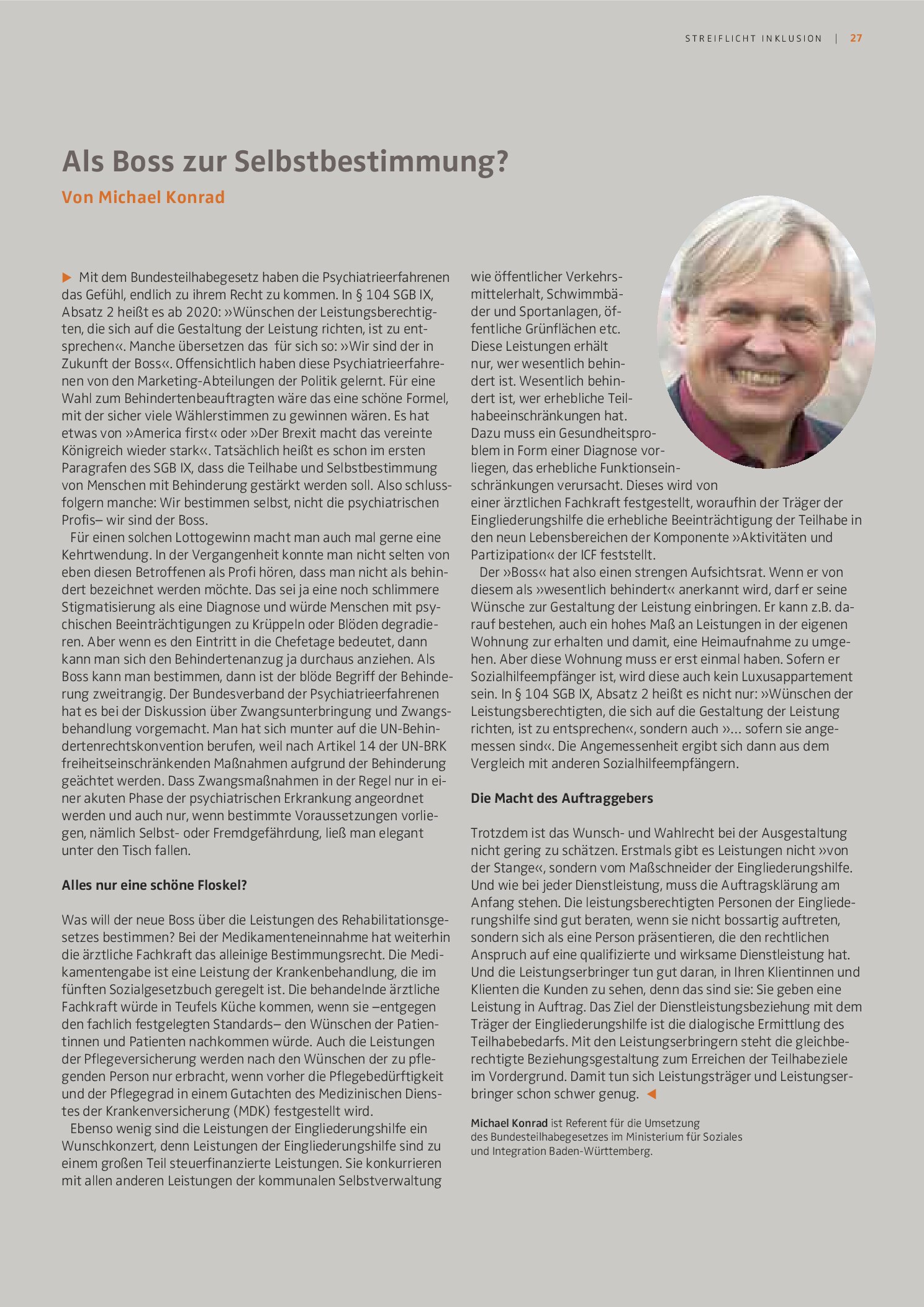 Vorschauseite 1: Als Boss zur Selbstbestimmung?
