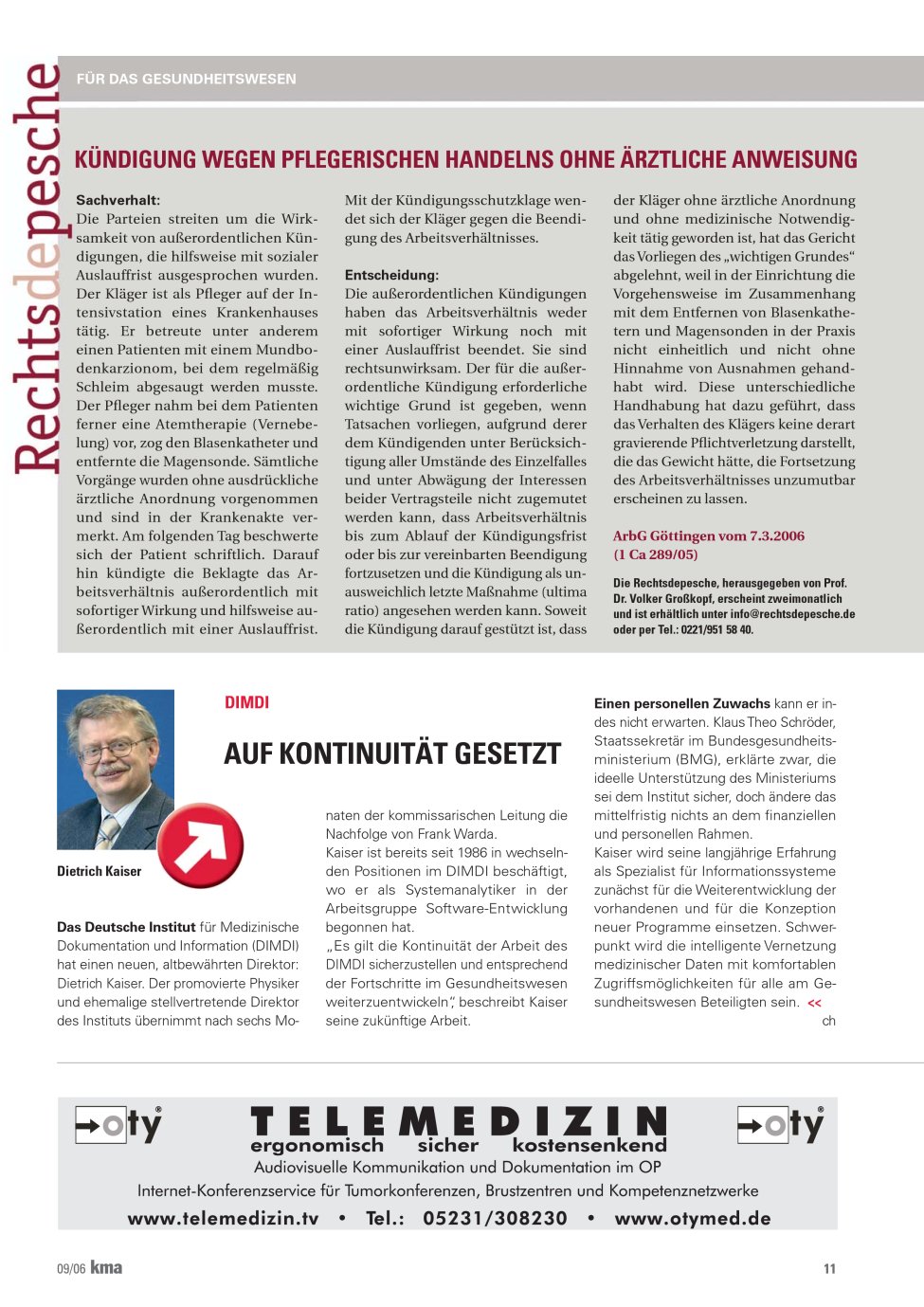 Vorschauseite 1: Auf Kontinuität gesetzt