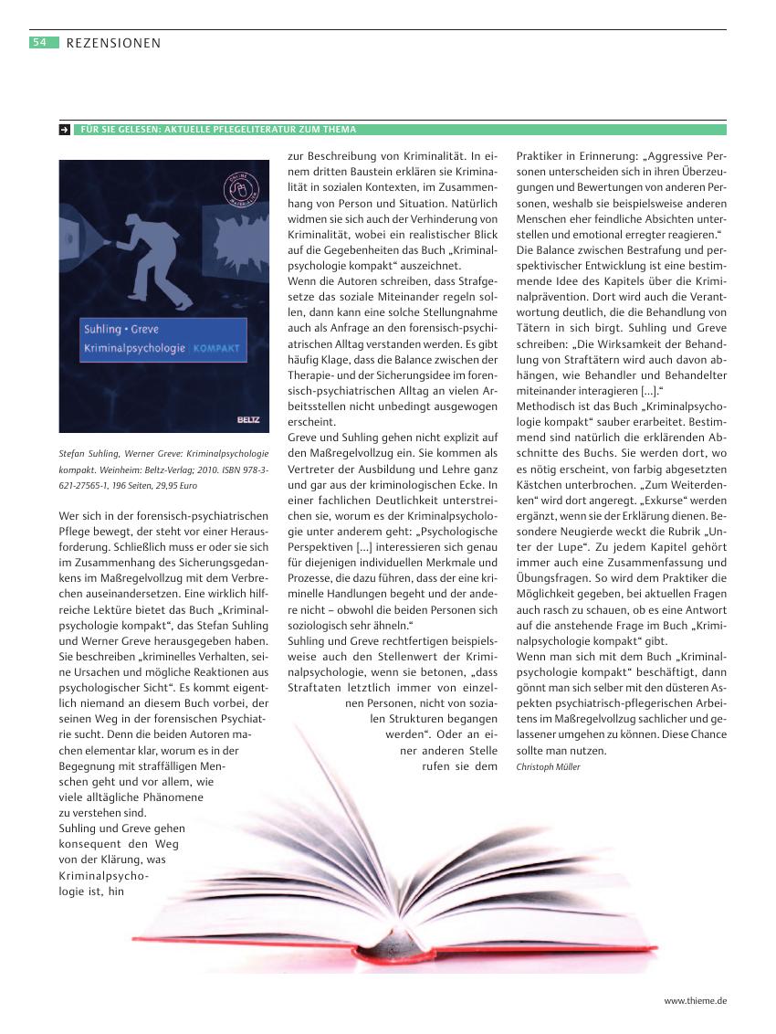 Vorschauseite 1: Kriminalpsychologie kompakt