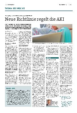 Vorschauseite 1: Neue Richtlinie regelt die AKI.