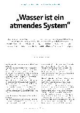 Vorschauseite 2: "Wasser ist ein atmendes System."