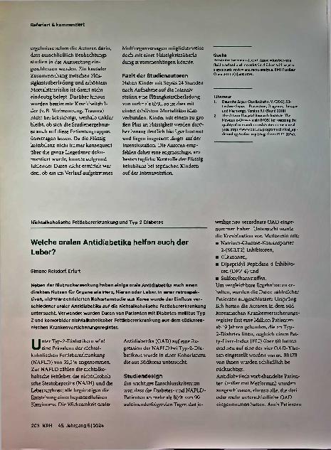 Vorschauseite 2: Höhere Mortalität durch zu viel Flüssigkeit